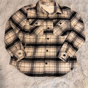 Alpine Design Black and Cream Plaid Jacket